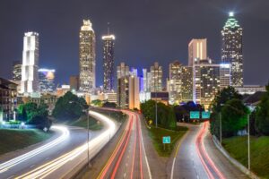 time lapse photography of city during night time