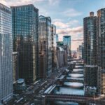 A picture of skyscrapers in Chicago