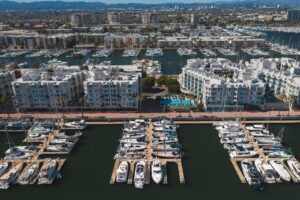 Marina del rey beach town cali